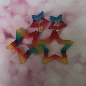 ❣️6/$20❣️ Colorful Star Earrings